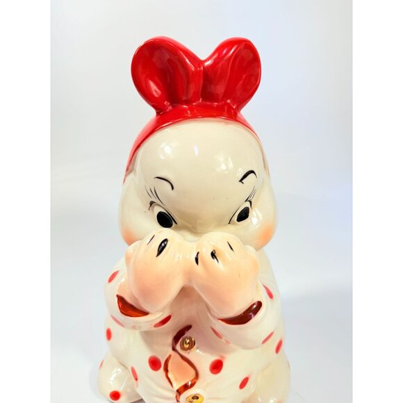 Cookie Jar Canister Regal China Peek-A-Boo Designed by Van Tellingen Baby Bunny - Picture 2 of 16